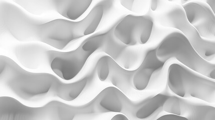 Obraz premium 3D abstract wallpaper. Three-dimensional light background. White wallpaper. High-quality photo. Place for text, advertising, background for banner