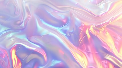 Obraz premium The image is a colorful, abstract background with a wavy pattern. The colors are pastel shades of pink, blue, and purple. The image has a soft, dreamy feel to it.
