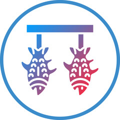 Vector Design Fish Stringer Icon Style