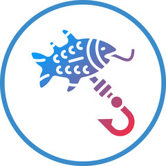 Vector Design Fishing Lure Icon Style