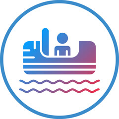 Vector Design Log Flume Icon Style