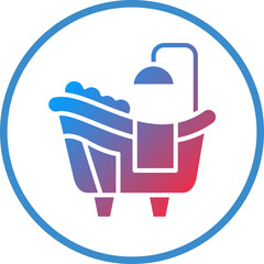 Vector Design Bath Tub Icon Style
