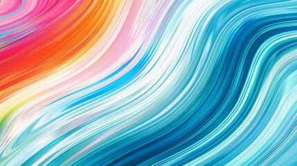 Colorful Abstract Background With Wavy Lines