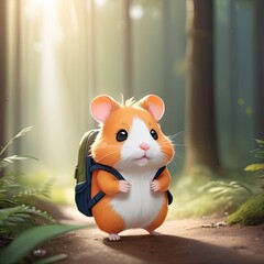 A playful kitten with green eyes peers out from a cage in a garden