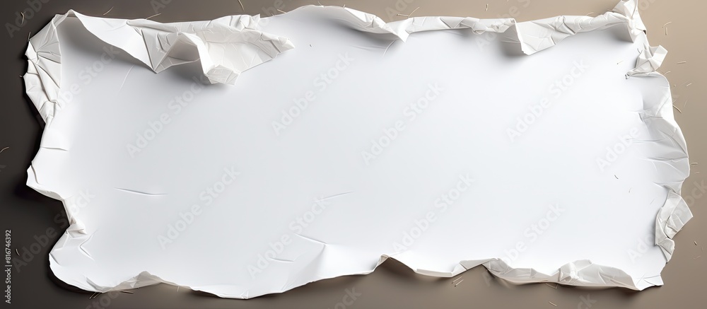 Aufkleber A torn piece of paper with space to write on. with copy space image. Place for adding text or design