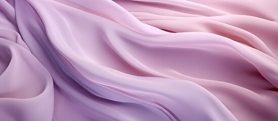 Obraz premium A stunning pastel purple dress with a soft and textured fabric is captured from a top view The flowing waves and dynamic look add a touch of elegance Perfect for fashion designs there is ample copy s