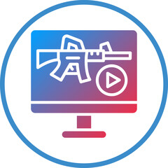 Vector Design Livestream Icon Style