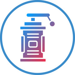 Vector Design Smoke Grenade Icon Style