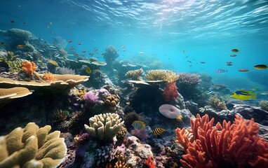 Fototapeta premium coral reef in sea