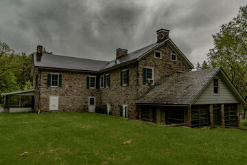 Abandoned stone house in the Delaware Water Gap National Recreation Area