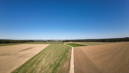 Aerial view of a vast expanse of land.