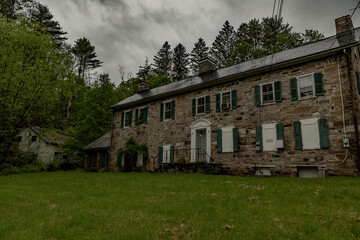 Abandoned stone house in the Delaware Water Gap National Recreation Area