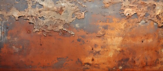An image showing the close up details of an old metal sheet serving as a textured background with ample copy space - Powered by Adobe