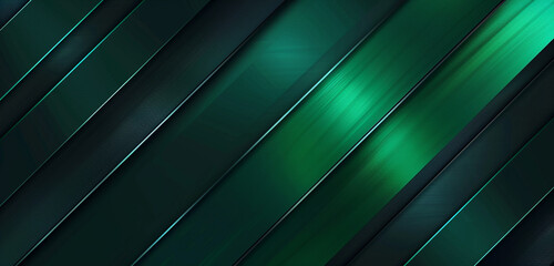 Obraz premium Sophisticated luxury emerald green and black lines.