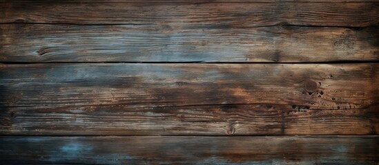 Fototapeta premium Aged wooden plank background with scratches and a vintage appearance suitable as a copy space image