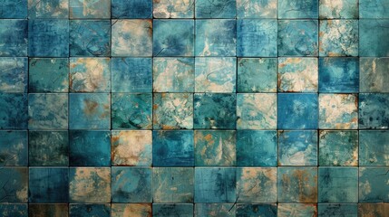 Abstract Design Background with Decorative Wall Tiles Pattern