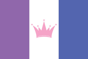 Drag pride flag in vector format