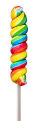 colorful lollipops isolated