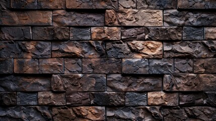Appearance of brown brick pattern background