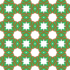 Abstract design with vibrant repetitive patterns