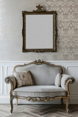 frame on wall in classic style room in classic design