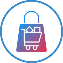 Vector Design Shopping Bag Icon Style