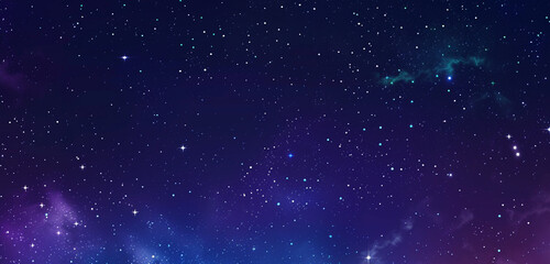 Obraz premium Navy starry night abstract scene.