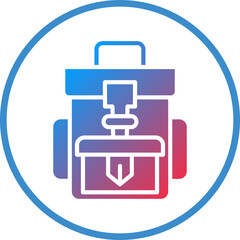 Vector Design Backpack Icon Style