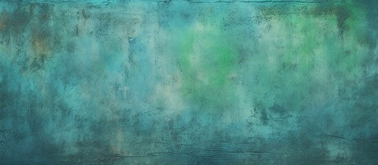 Obraz premium Abstract blue green background texture concrete or plaster hand made wall Copy space for text