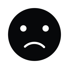 Get your hands on perfectly designed sad emoji icon, customizable vector