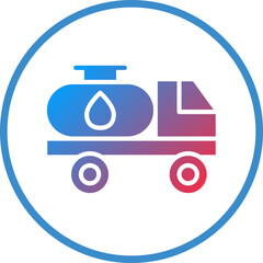 Vector Design Water Tanker Icon Style