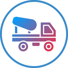 Vector Design Concrete Mixer Truck Icon Style