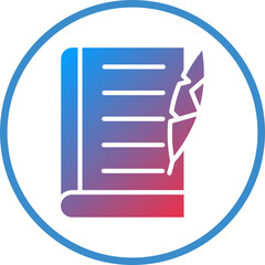 Fototapeta premium Vector Design Contemporary Literature Icon Style