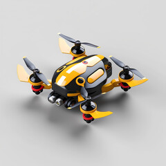 toy helicopter isolated on white