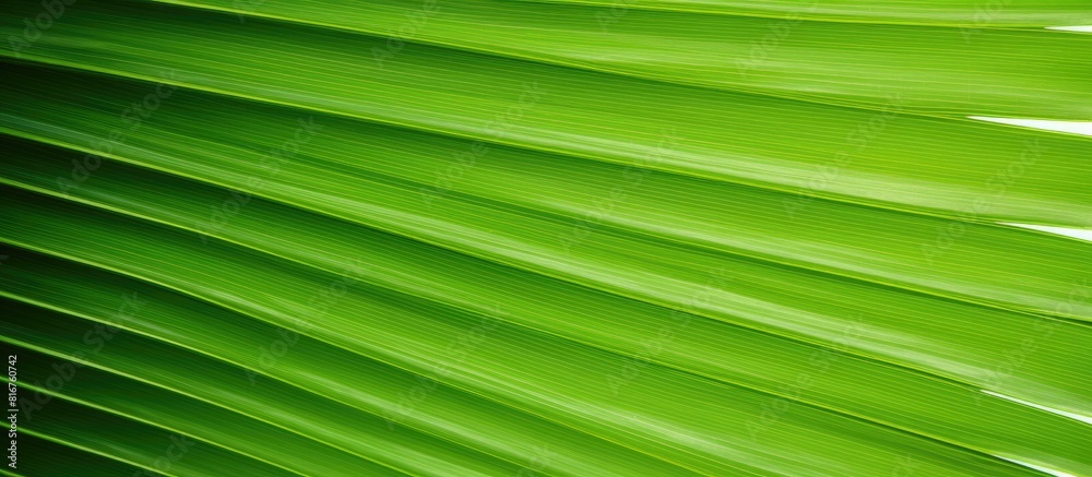 Fototapete A detailed shot of the texture on a large palm leaf with ample space for adding text or graphics