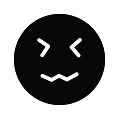 Fototapeta premium Scared emoji vector design, premium icon easy to use and download