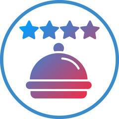 Vector Design Food Review Icon Style
