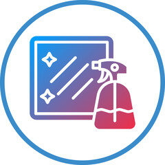 Vector Design Glass Cleaner Icon Style