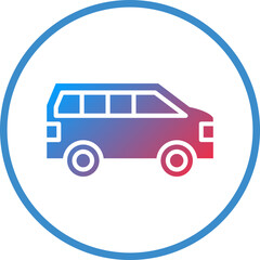 Vector Design Minivan Icon Style