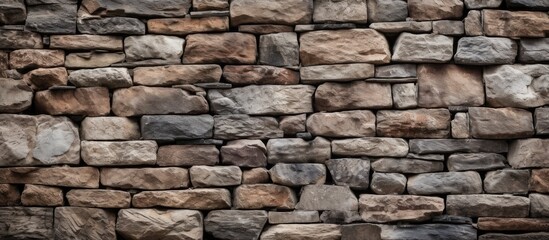 Weathered Stone Wall Close up Detail. copy space available