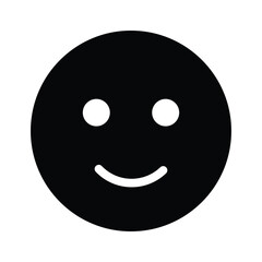 Creative vector of happy face emoji in modern style