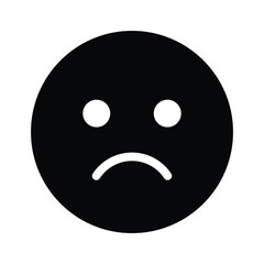Get your hands on perfectly designed sad emoji icon, customizable vector