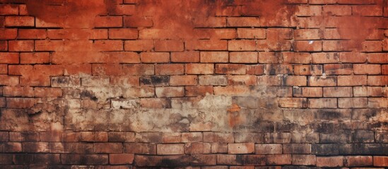 Brick wall empty space background Red old brick wall texture background image Abstract web banner Copy Space design