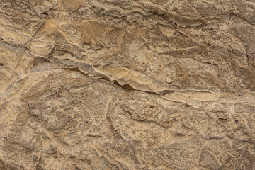 Rock eroded by wind and water