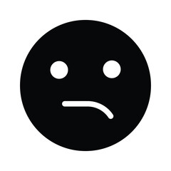 Grab this creative icon of disappointed emoji in modern style