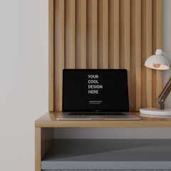Various 3D mockups of MacBook and phones