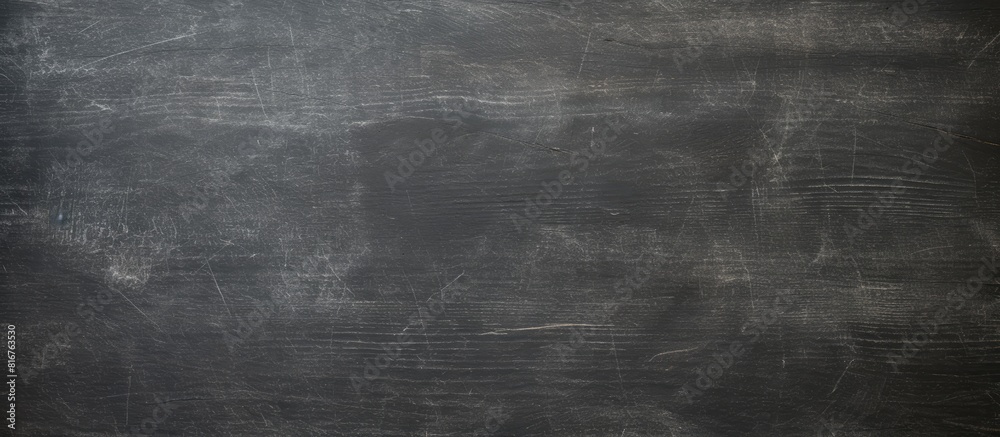Poster Abstract Chalk rubbed out on blackboard or chalkboard texture clean school board for background or copy space for add text message Backdrop of Education concepts
