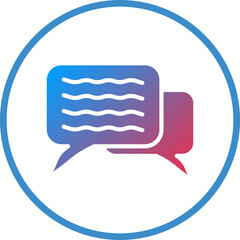 Vector Design Chat Icon Style
