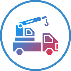 Vector Design Crane Turck Icon Style