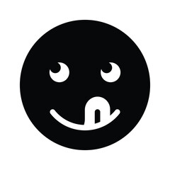 Fototapeta premium Premium vector of savoring emoji in modern style